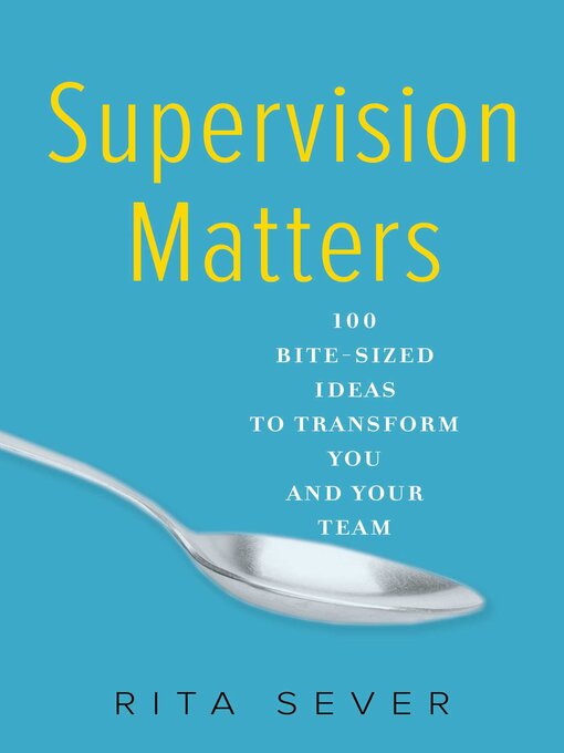 Title details for Supervision Matters by Rita Sever - Wait list